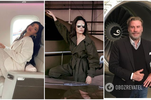 На чем летают звезды: топ-7 шикарных частных самолетов Джоли, Дженнер и других. Фото