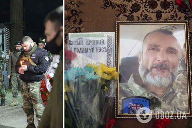 У Києві попрощалися з грузином, загиблим на Донбасі під вогнем російських окупантів. Фото