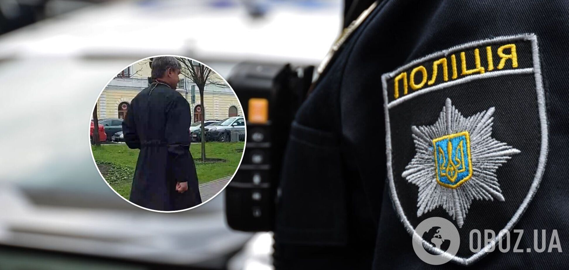 В центре Киева пьяный мужчина в рясе священника бросался на людей. Видео