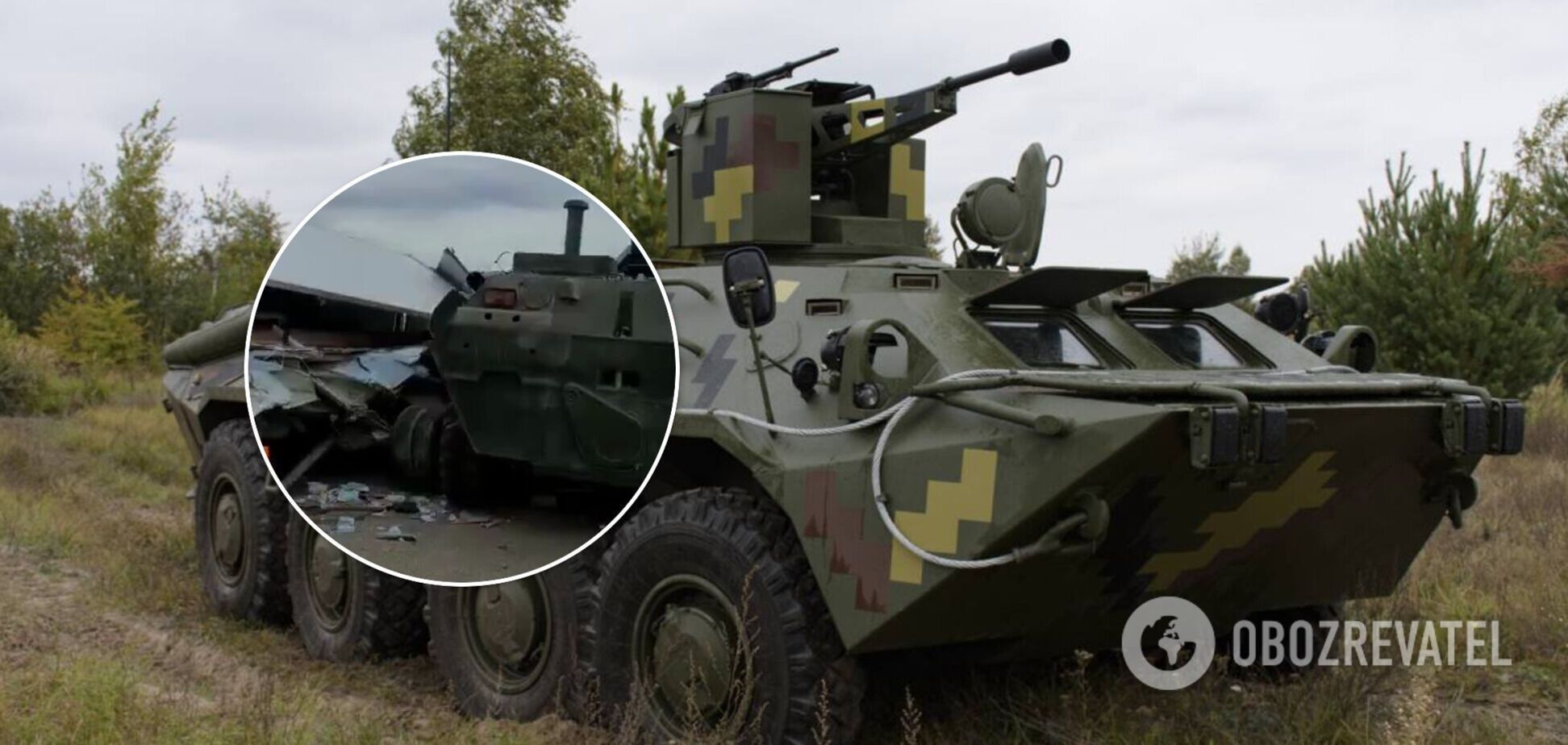 В Крыму российские военные на БТР смяли 'Газель'. Видео ДТП