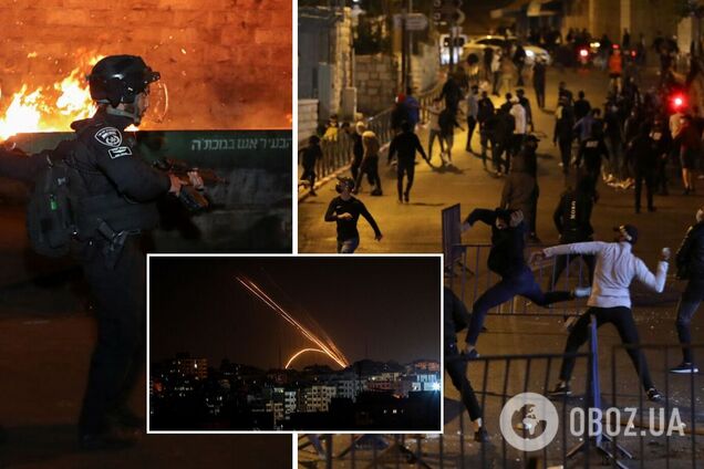 В Израиле разгорелись противостояния, из сектора Газа запустили ракеты. Фото