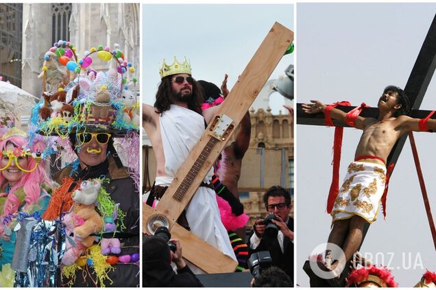 Обливания водой и распятие людей на кресте: как отмечают Пасху в разных уголках мира. Фото