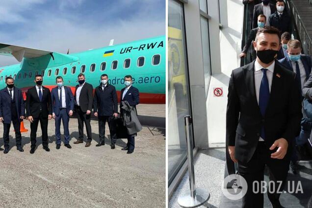 Тищенко вылетел в Ужгород на первом за 15 лет самолете из Киева, но пришлось добираться поездом. Фото и видео