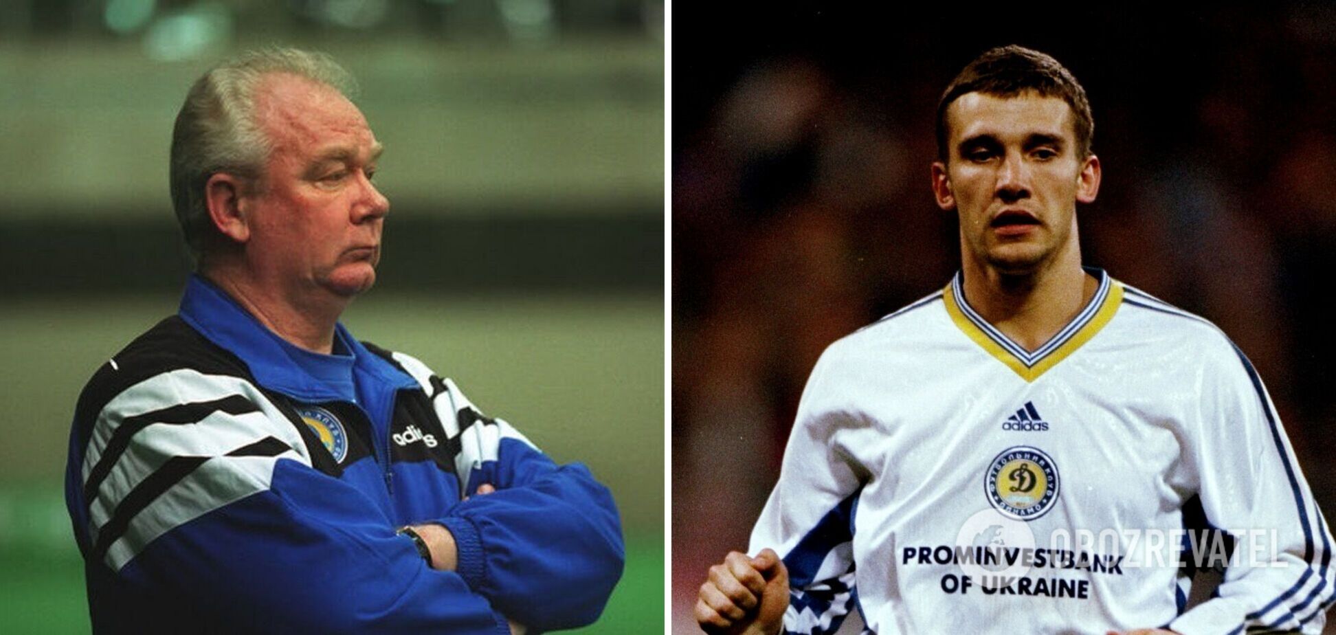 Валерий Лобановский и Андрей Шевченко