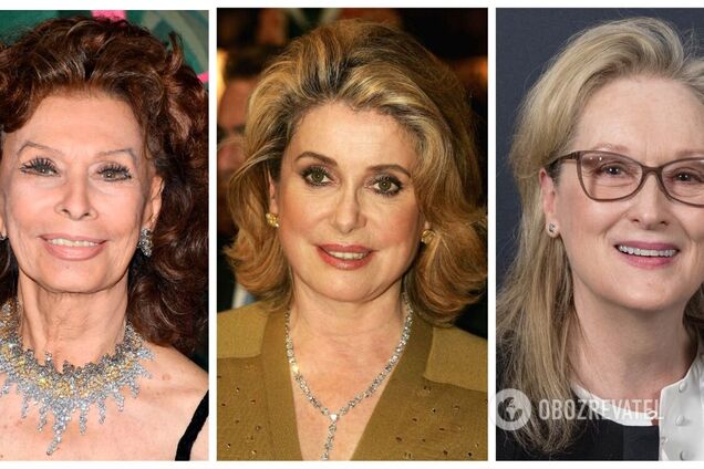 Софі Лорен, Катрін Деньов та інші акторки в молодості і зараз. Фотопорівняння