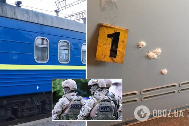 У поліції показали кадри з поїзда на Харківщині, де офіцери влаштували стрілянину. Фото