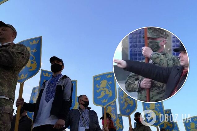 Учасника маршу в Києві покарають за нацистське вітання: в поліції повідомили деталі