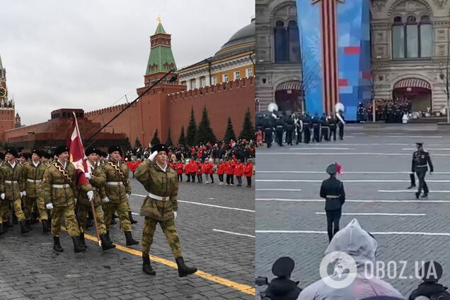 У Росії військовий загубив чобіт під час параду на Красній площі. Відео