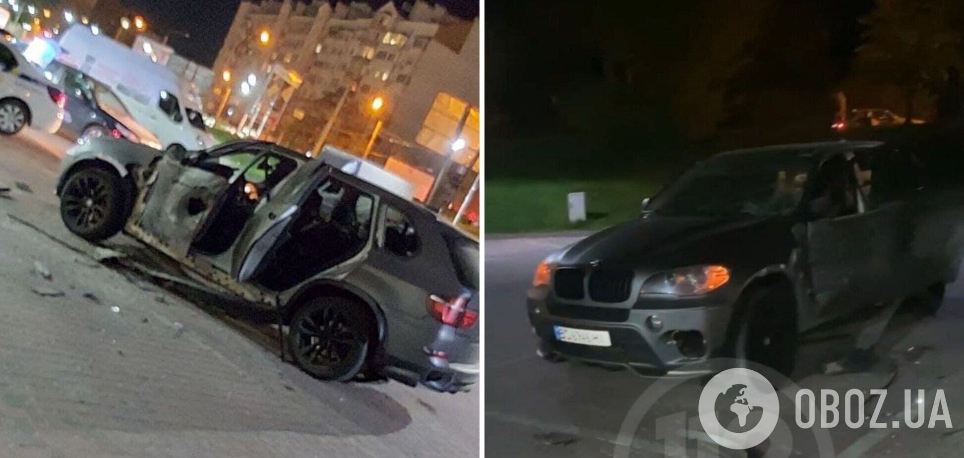 В Ивано-Франковске BMW обстреляли из гранатомета