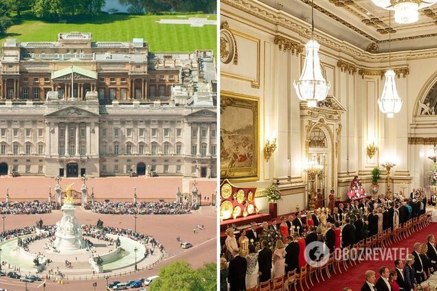 В сети показали 'тайные' комнаты Букингемского дворца. Фото