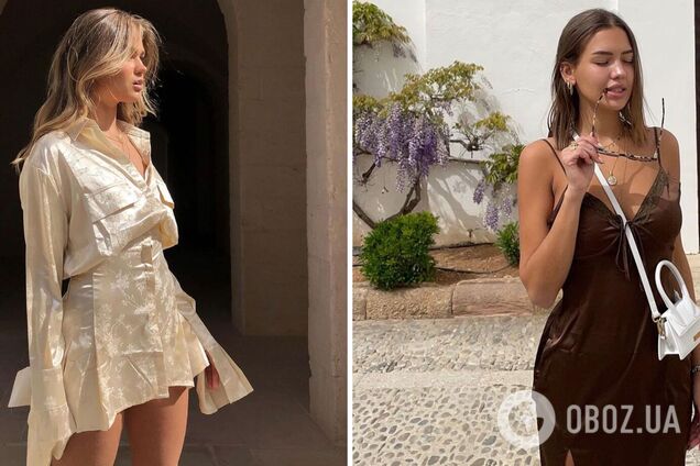 Модные шелковые платья на лето 2021