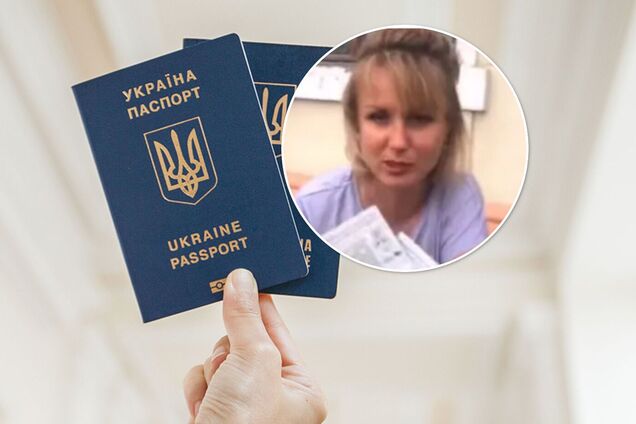 В Харькове украинка с детьми выбросила паспорта на газон