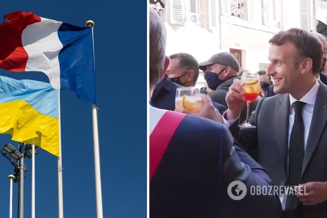 Макрон поднял тост за ослабление карантина под украинское 'Будьмо!' Видео