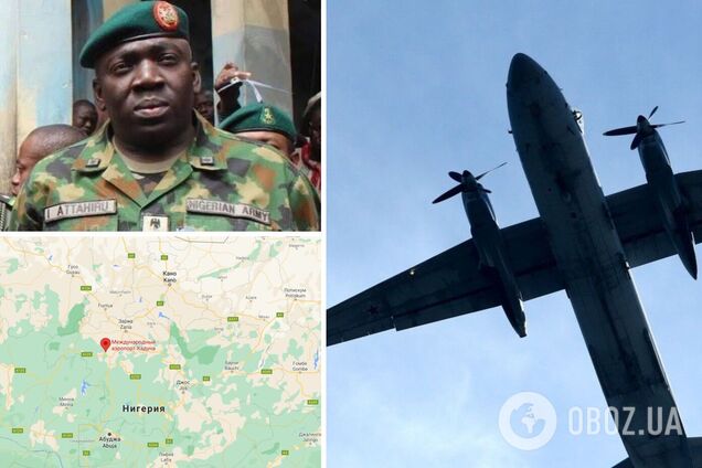 В Нигерии во время крушения военного самолета погиб глава штаба вооруженных сил. Фото и видео