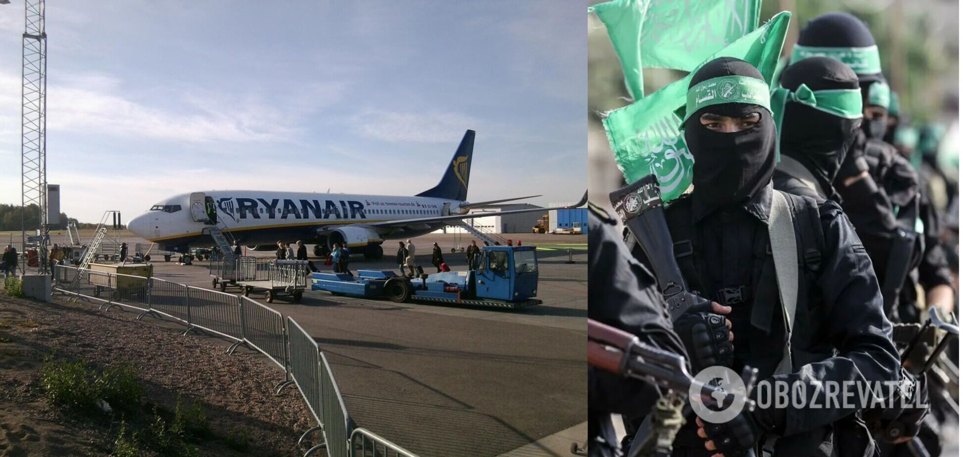 У ХАМАС відповіли на мінування літака Ryanair