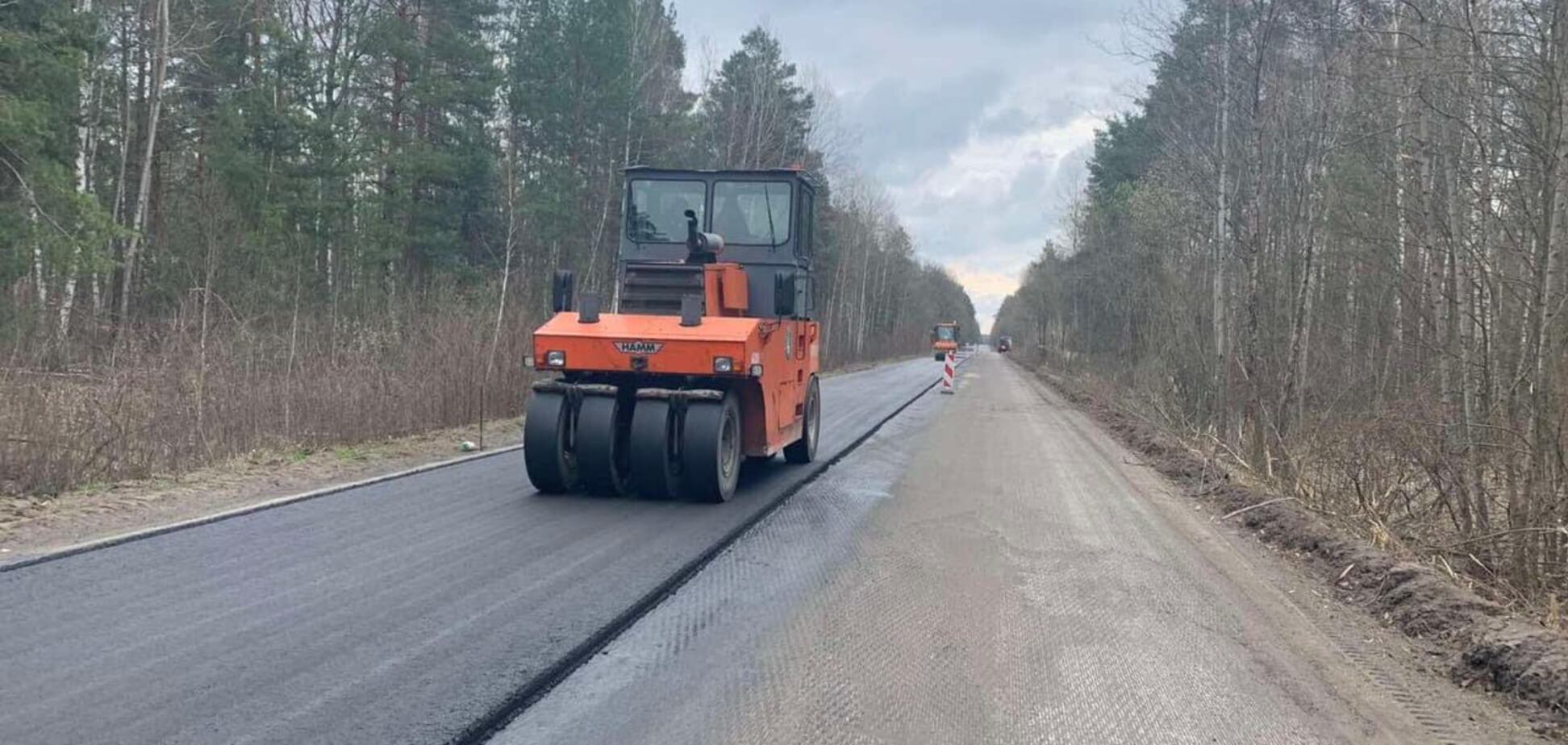 На Київщині завершилося 'Велике будівництво' дороги до Чорнобиля