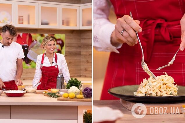 Зеленська у прямому ефірі приготувала страви з нового шкільного меню. Фото і відео