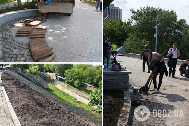 Були висаджені нові клумби та облаштовані місця відпочинку