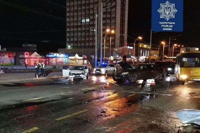 ДТП в Киеве на проспекте Бандеры