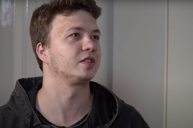 Протасевич заявил белорусским пропагандистам, что жалеет о поездке в Украину, и расплакался. Видео