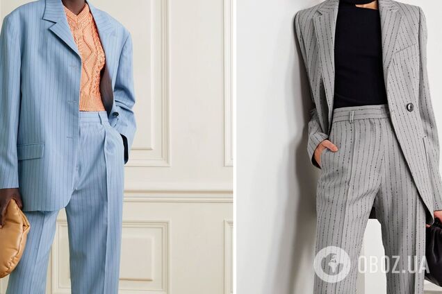 Модные костюмы в тонкую полоску
