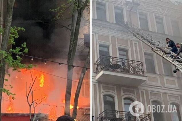 В Одесі сталася пожежа в ресторані 'Щастя'