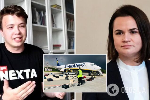 Посадка самолета Ryanair в Минске и задержание Протасевича