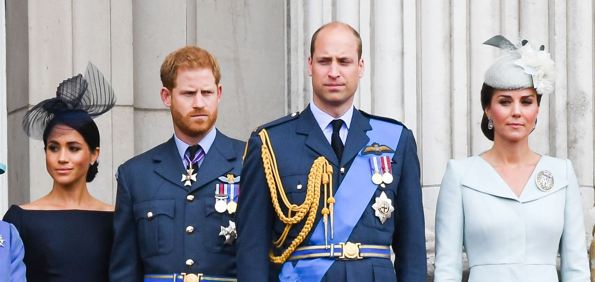 Меган Маркл, принц Гарри, принц Уильям и Кейт Миддлтон