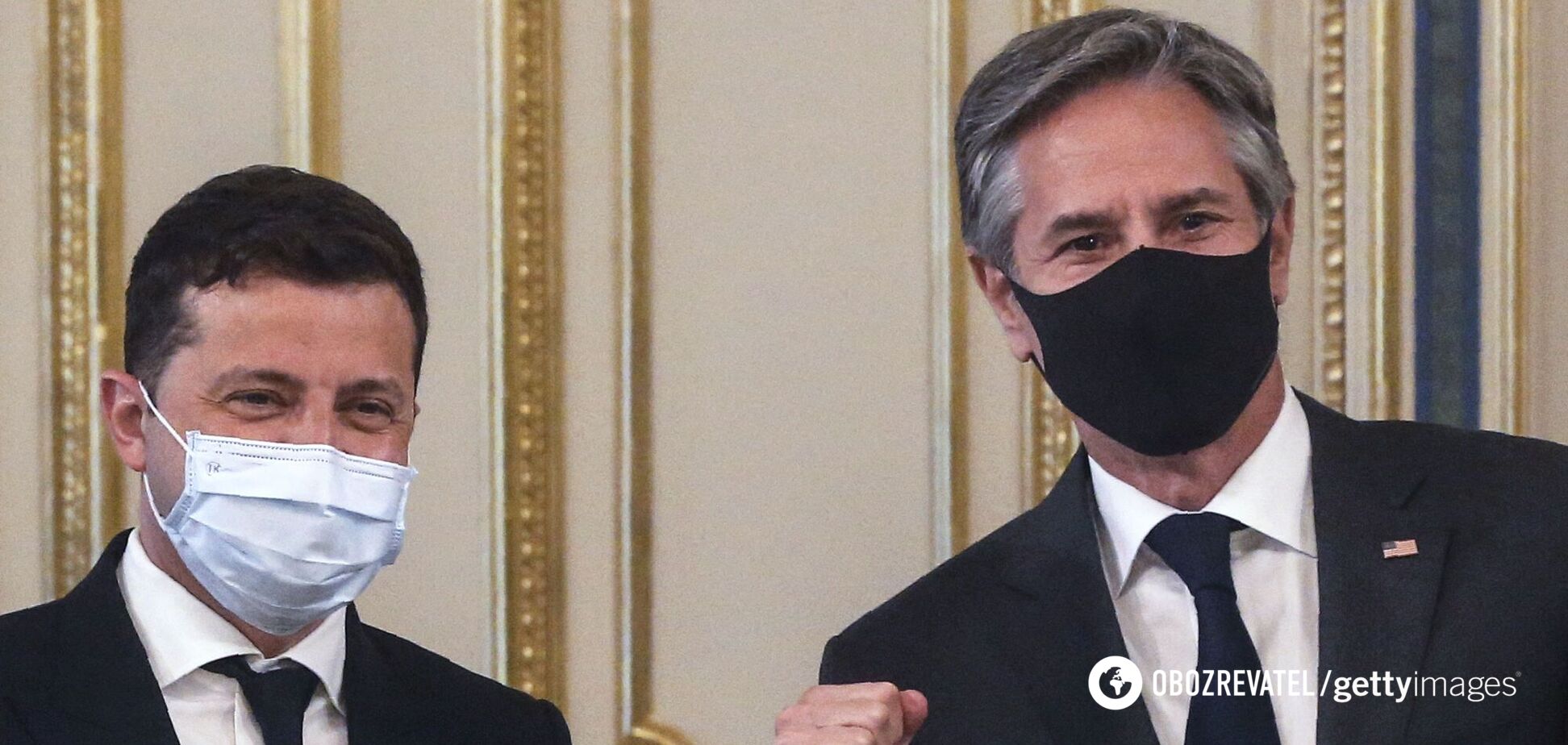 Зеленский на встрече с Блинкеном пошутил о русском языке