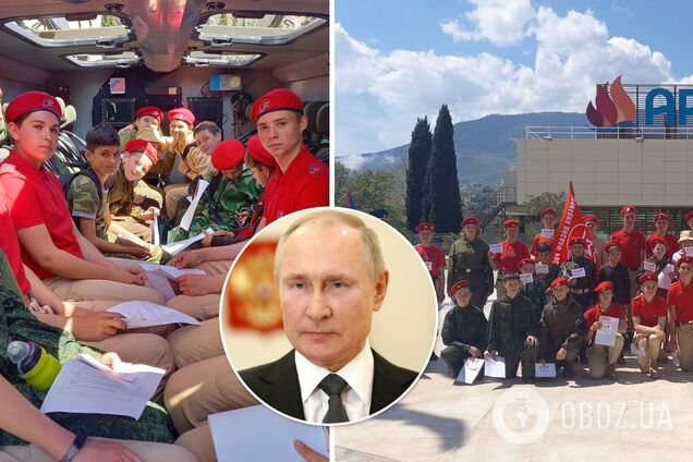 В окупованому Криму дітей змусили скласти присягу на вірність Путіну. Фото