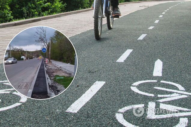 Во Львове заметили очень узкую велодорожку: в сети высмеяли. Фото