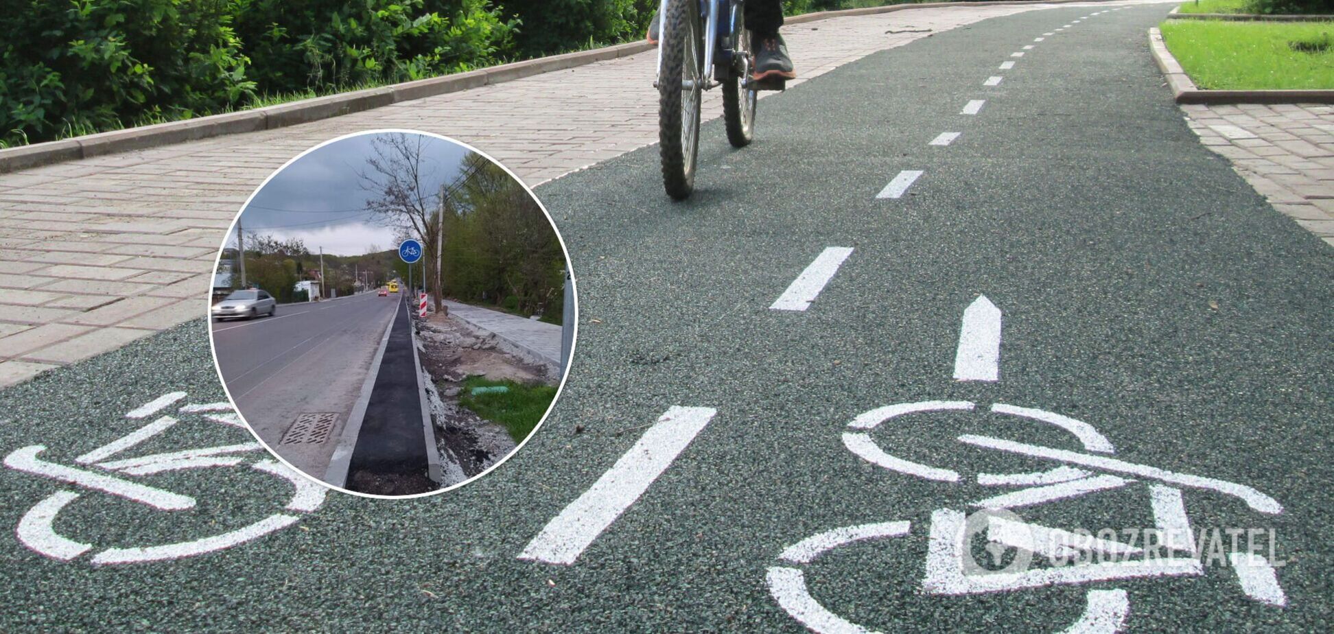 У Львові помітили дуже вузьку велодоріжку: в мережі висміяли. Фото
