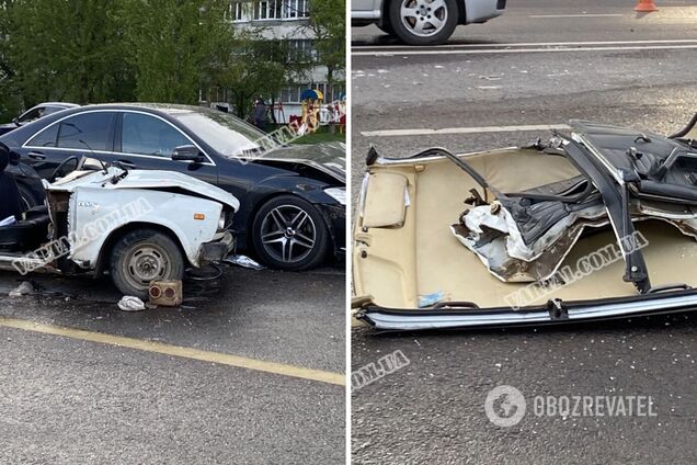 Во Львове авто сорвало крышу после мощного ДТП: есть погибший. Фото и видео