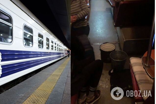 'Укрзалізниця' відреагувала на скандал в мережі через потоп у потязі