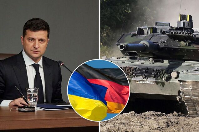 Зеленский призвал Германию помочь Украине оружием