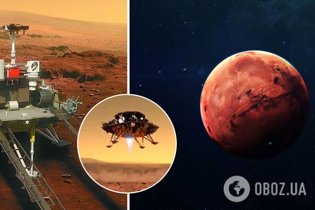 Китайский марсоход прислал на Землю новые фото с Марса