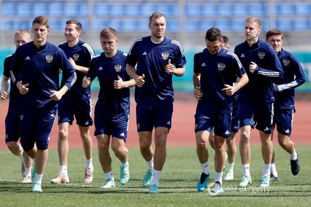 Тренировка сборной России перед Евро-2020