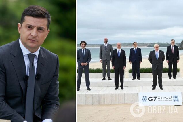 Зеленский ответил лидерам G7 на решение по агрессии России на Донбассе и в Крыму