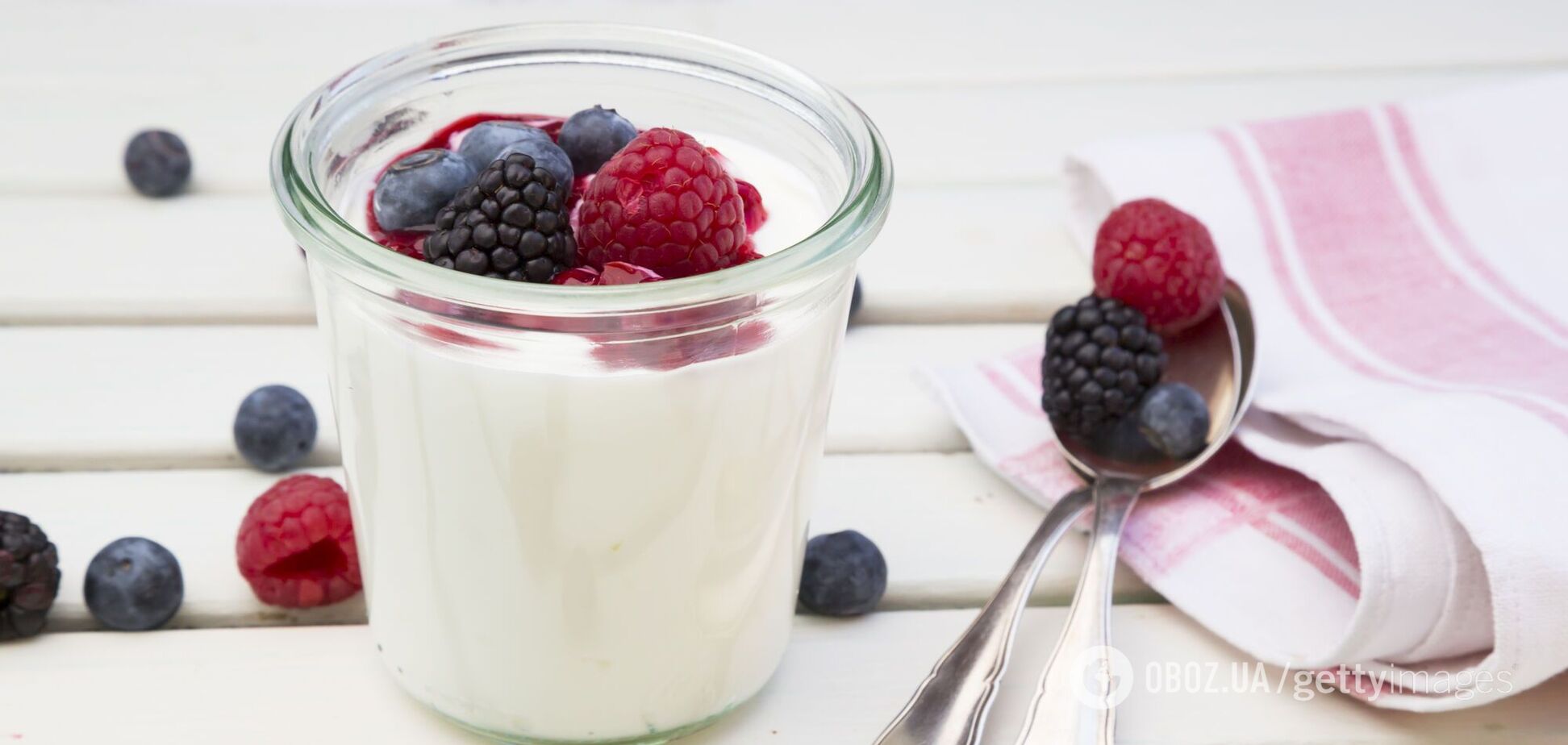 Домашний йогурт с ягодами 