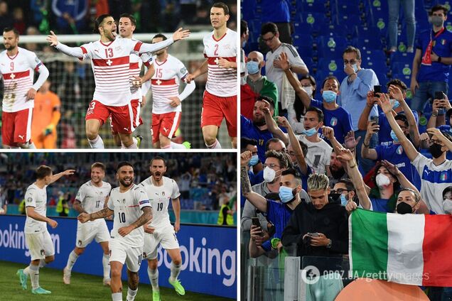 Италия против Швейцарии играет 16 июня