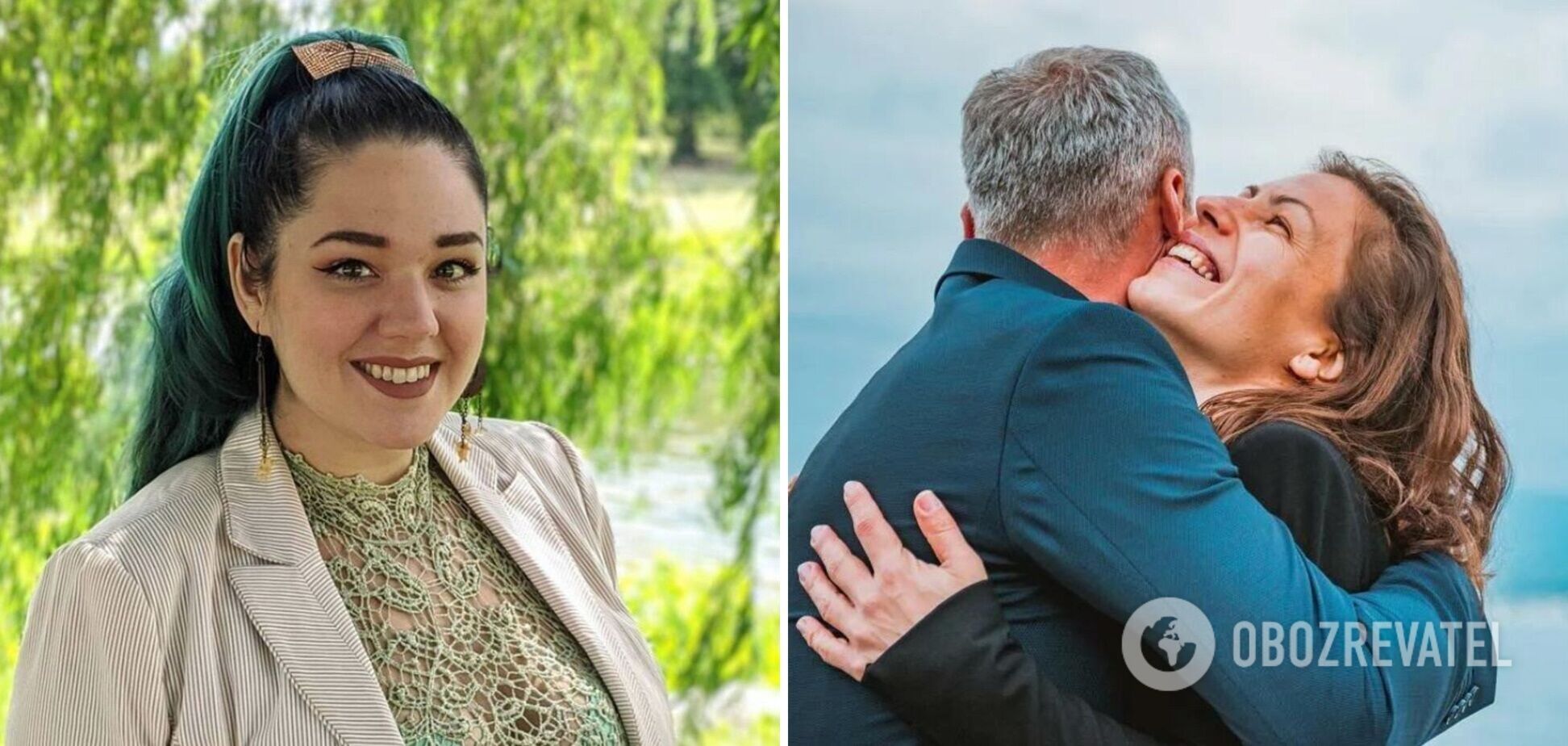 Американка обнимает людей за деньги