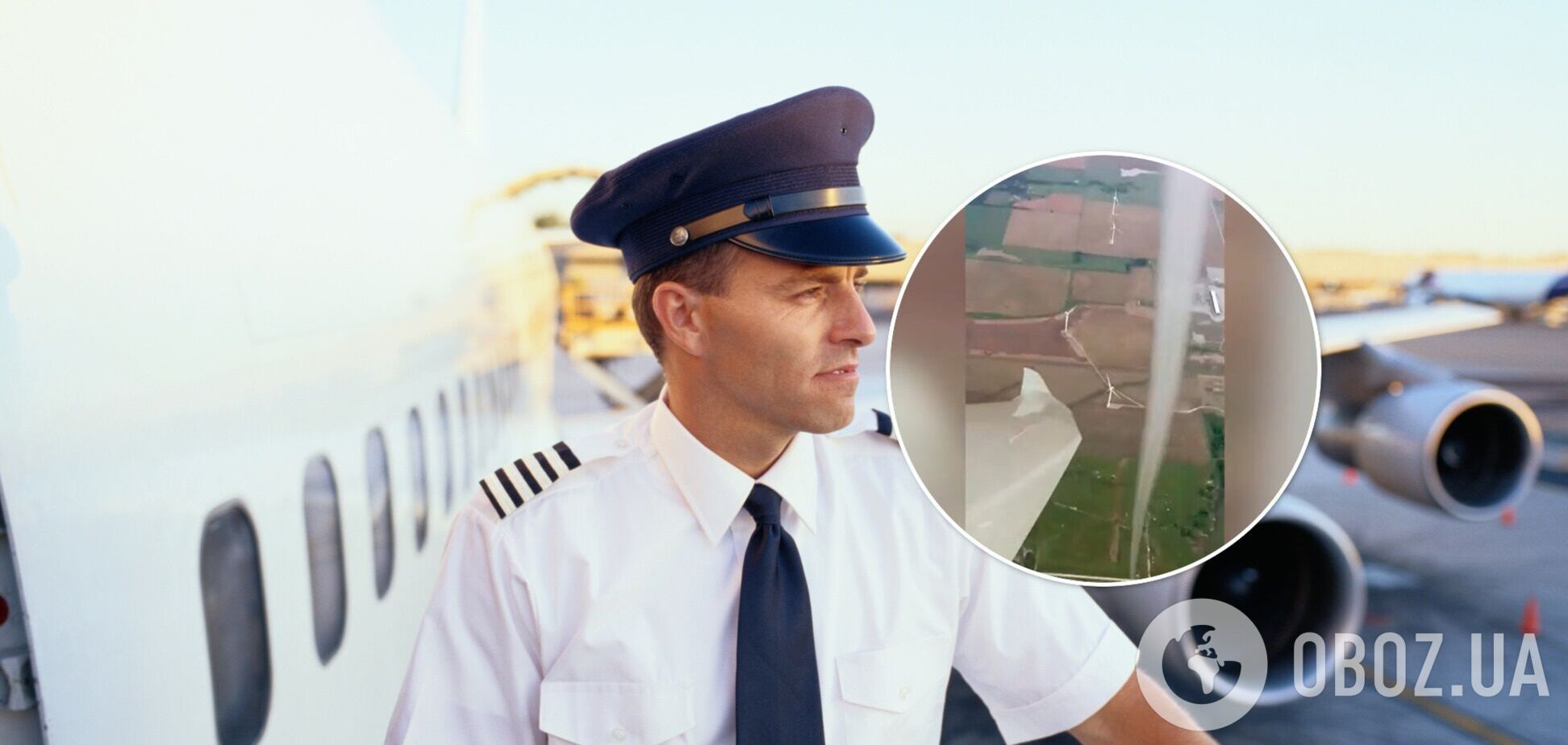 В Оклахоме пилот снял на видео мощный торнадо