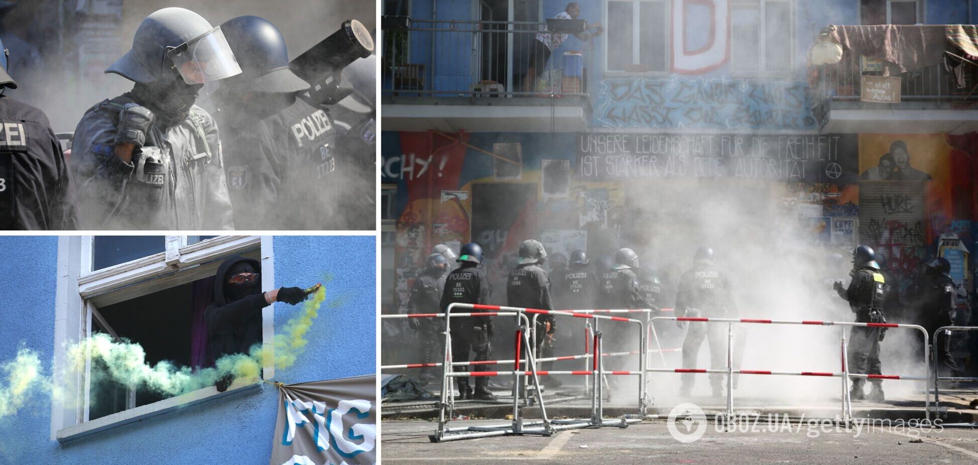 В Берлине полицейских забросали камнями: ранены более 60 правоохранителей. Фото и видео