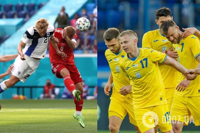 Украинские футболисты смотрели игру Финляндия - Россия