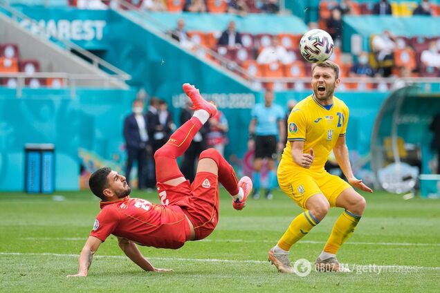 Олександр Караваєв відзначився гольовою передачею в матчі з македонцями