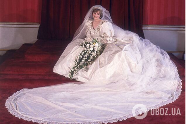 Леди Ди и Кейт Миддлтон надевали свадебные платья со шлейфом