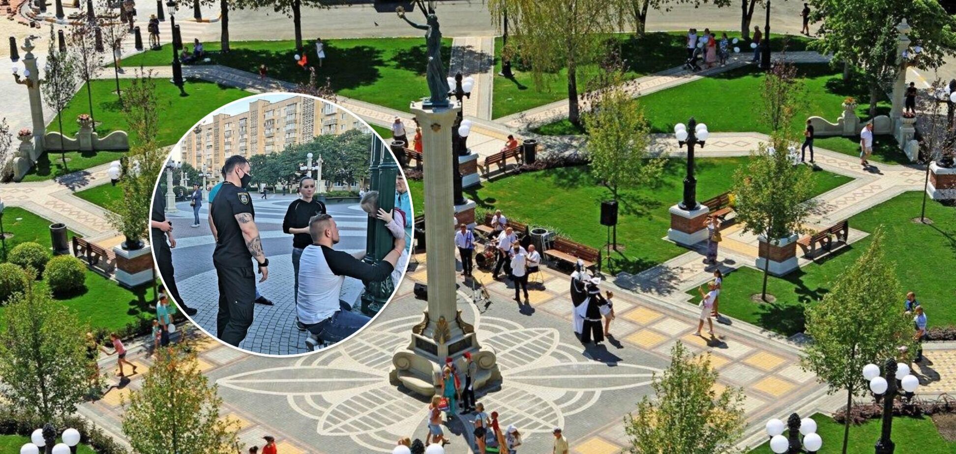 Под Киевом 5-летняя девочка застряла в альтанке: ее освобождали с помощью специнструмента. Фото