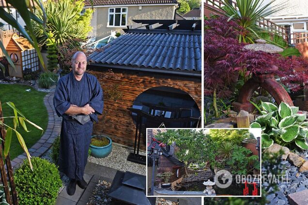 Англієць 10 років будував японський сад мрії на своєму задньому подвір'ї. Фото і відео