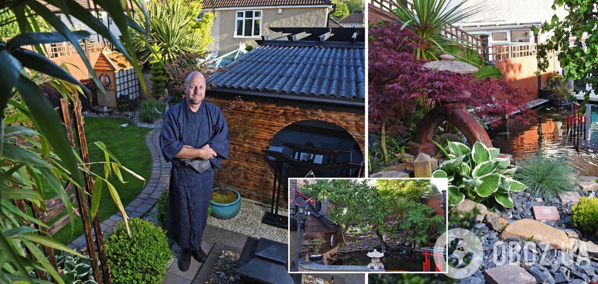 Англієць 10 років будував японський сад мрії на своєму задньому подвір'ї. Фото і відео