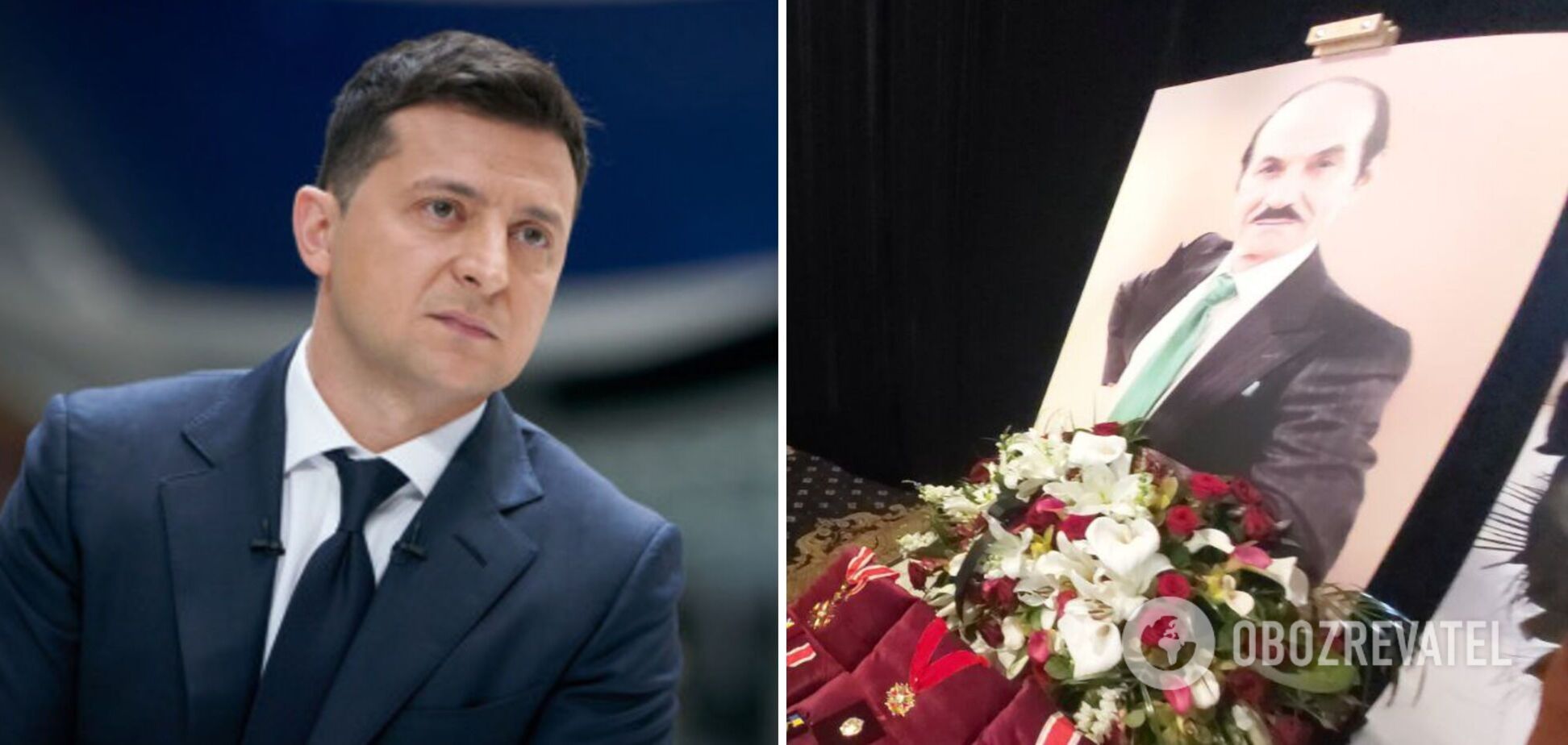 Володимир Зеленський приїхав на церемонію прощання з Чапкісом. Фото